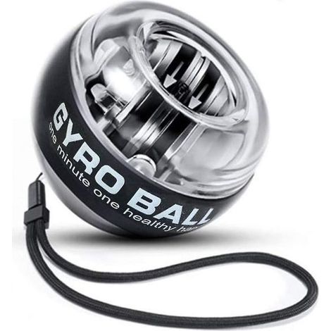 Boule gyroscopique de poignet à démarrage automatique – Renforcement des poignets et avant-bras – Design compact et portable – Exercice de force musculaire (1/2)