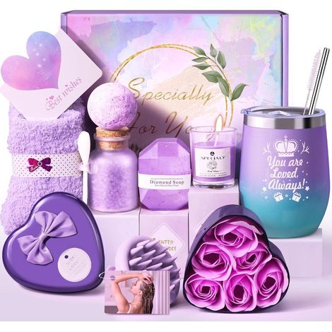 Geschenkset Frauen Freundin Geburtstag Valentinstag Sternenlila (1/5)