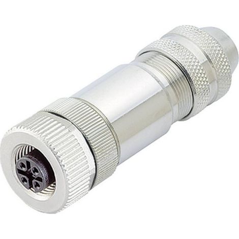 Conector Binder M12 Estándar 4 polos robusto industrial