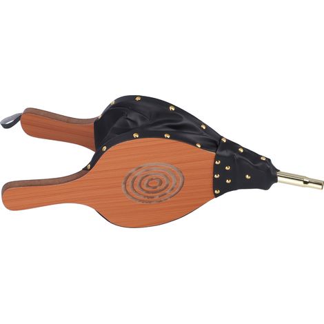 Soufflet de cheminée à bois, grand souffleur d'air pour bois, buse en fonte avec sangle de suspension, pour barbecue de camping en plein air. (1/5)