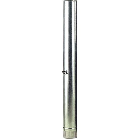 Wolfpack Tubo Estufa Acero Galvanizado Ø 110 mm, Ideal Estufas de Leña, Chimenea, Alta resistencia, Conducto Humos. Con Llave
