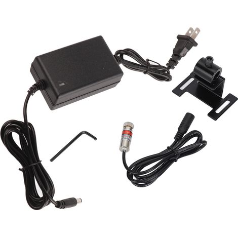 Module laser rouge ligne croisée focalisable outil de positionnement localisateur prise US AC 100‑240V (1/5)