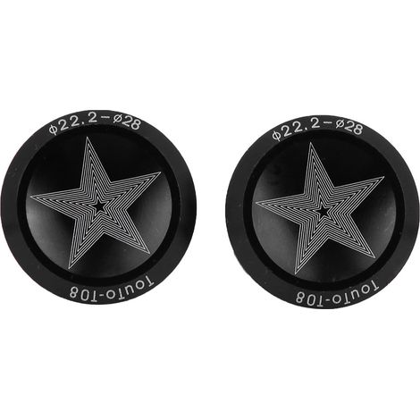 1 Paire de bouchons de guidon en alliage d'aluminium pour vélo de route, pièces de rechange (noir) (1/5)