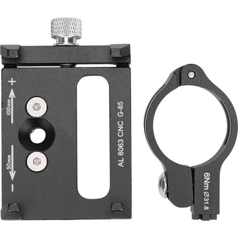 Support de téléphone portable en alliage d'aluminium G-85 avec clip de navigation pour moto et vélo, noir (1/5)