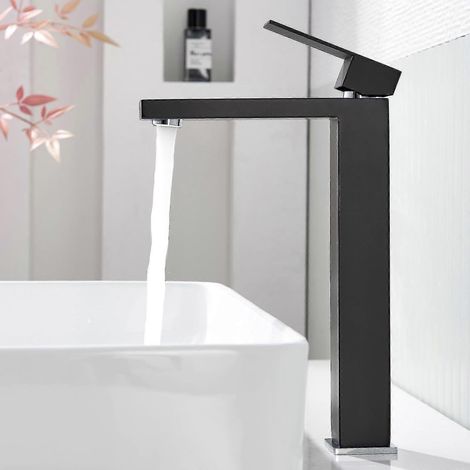 Grifo monomando de acero inoxidable para lavabos elevados, con salida de 290 mm. (1/5)