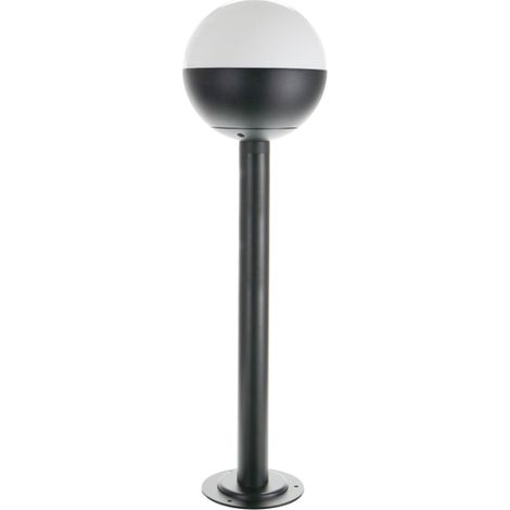 IluminaShop - Baliza Redonda II Negra Black Edition para Exterior Jardin 1XE27 800mm IP44 (1/4)