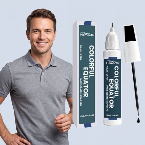 Car paint touch-up pen (black) - Small and convenient for spot repair of scratches on car body paint - 12ML -- BIEMMEDUE (1/5)