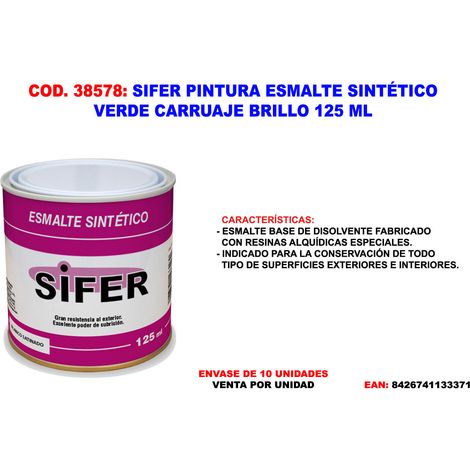 Sifer Esmalte Sintético Verde Carruaje Brillo 125 ml