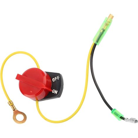 Interrupteur d’arrêt marche moteur stop On/Off Bouton de commande haute sécurité pour Gx110, Gx120, Gx160, Gx200, Gx240 (1/5)