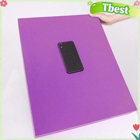 Tbest Coussin en mousse d'entraînement d'équilibre Coussin en mousse TPE pour entraînement sport yoga Rotin Foncé Violet (1/5)
