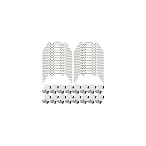 100Pcs Clips de Vitrage pour Serre Inclure 50Type W Serre Pinces en Acier Inoxydable et 50 Clips de Type Z pour Vitre de Serre (1/5)