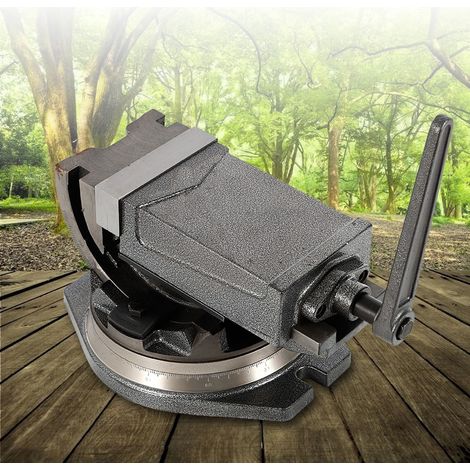 Großer Maschinenschraubstock Schraubstock 125 mm geschmiedet Industriequalität