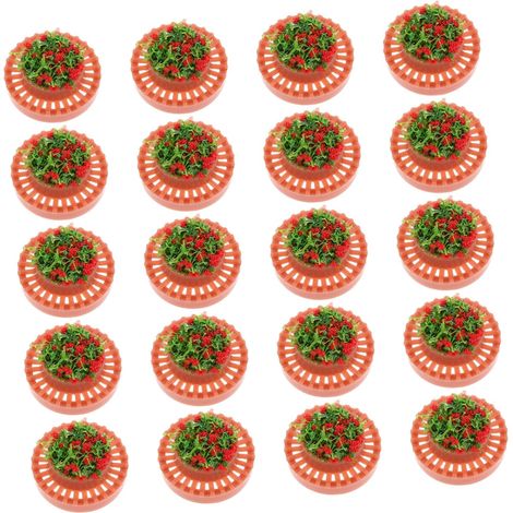 20 Pièces Scale Round Garden Beds Miniature Scene Model Accessories for (1/5)