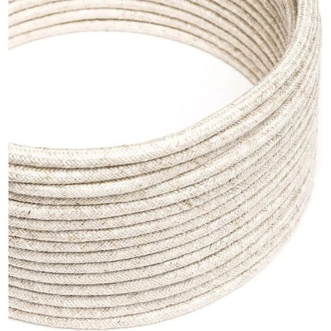 Creative-Cables The Original DALI Fabric Power Cable 5x0.75 mm² (50 m, blanc RN01) (1/3)