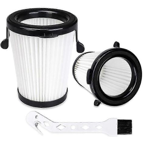 Lot de 2 filtres de rechange 49-90-1950 pour aspirateur compact, avec 1 brosse de nettoyage, compatible avec le filtre HEPA M12 0850-20. (1/3)