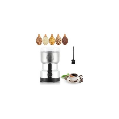 Broyeur multifonctionnel 200w 14500rpm moulin à grains machine à café ultra fine, broyeur à grains électrique portable 300ml, acier inoxydable, pour le séchage des matériaux, des épices, des herbes, d