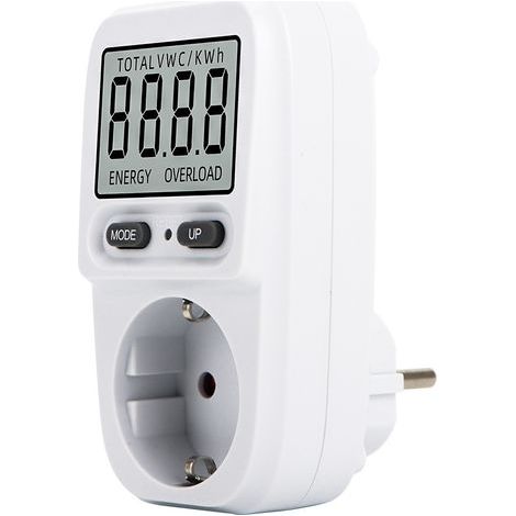 Wattmètre Prise Compteur D'énergie, Consommation Electrique avec Ecran LCD (1/5)