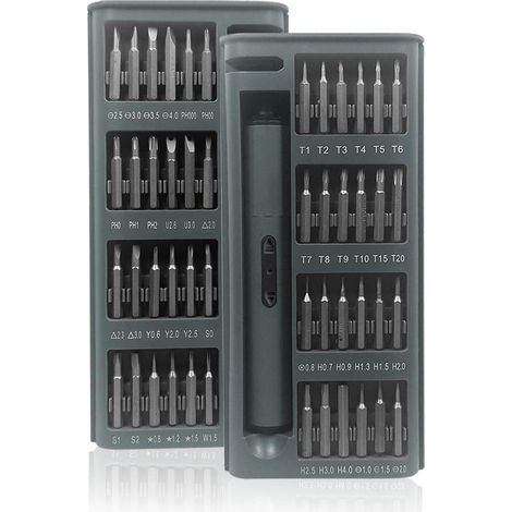 Elektrischer Schraubendreher, 49-in-1 Akku-Präzisionsschraubendreher-Set mit 48 magnetischen Bits, wiederaufladbar
