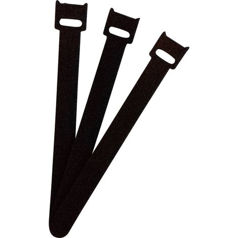FASTECH® Fascette a strappo per raggruppare Lato morbido e lato rigido (L x L) 150 mm x 13 mm Nero 100 pz.