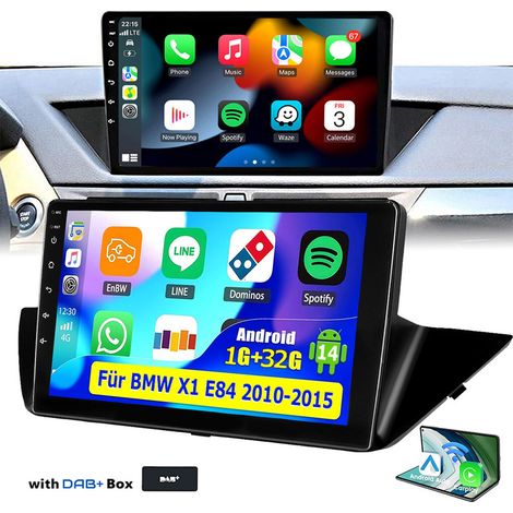 Autoradio Android 14 pour BMW X1 E84 2010-2016 Apple CarPlay 10,1" Navigation GPS - 1+32G DAB+