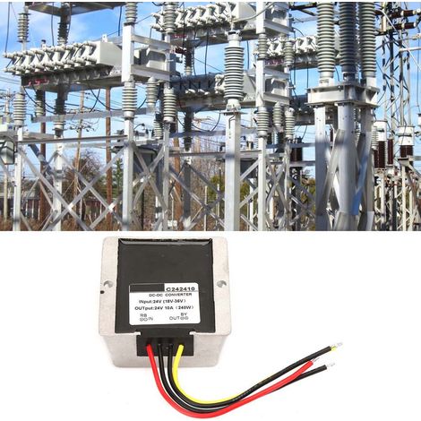 Module régulateur de tension élévateur/abaisseur automatique 18-36V à 24V (10A) (1/5)