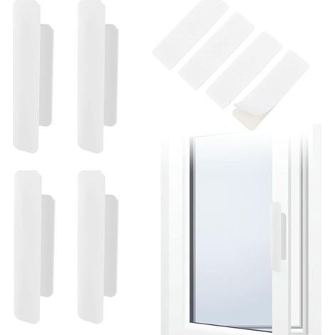 Enowelir Lot de 4 Verrous Coulissants en Acier Inoxydable pour Porte de Toilette et Chambre, Targette de Sécurité 2 Pouces (1/4)