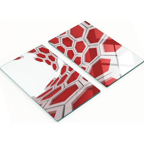 Tableros decorativos multifuncionales para cocina, de vidrio templado 3D, 2x30x52 cm.
