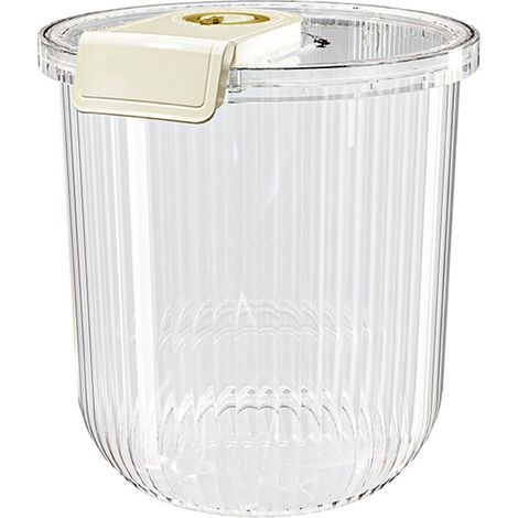 Récipient à riz transparent hermétique 11kg pour céréales, farine et aliments secs - 27,5x31x20cm (1/5)