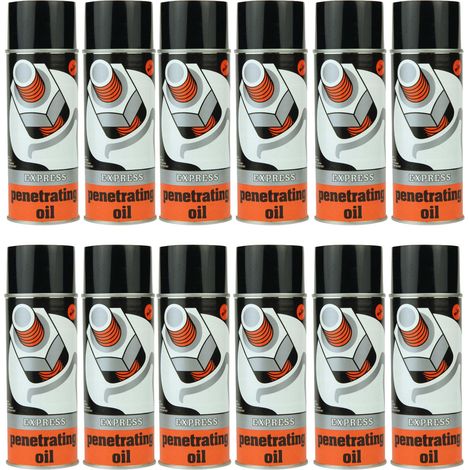 Oc-Pro – Dégrippant au graphite et au MoS2 – Carton de 12 aérosols 400ml – Dissout rouille et lubrifie – Prévient l'oxydation (1/2)