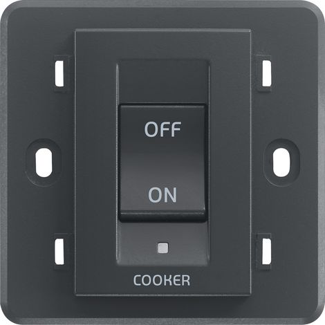 VIMAR - 20018.CK Cuisinière 2P 45A, interrupteur gris 3M