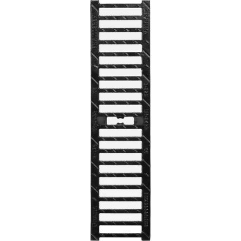 Gusseisenrost 500 x 125 mm ohne Befestigungsmaterial, Schwarz Garagenrost Abflussrost (1/5)