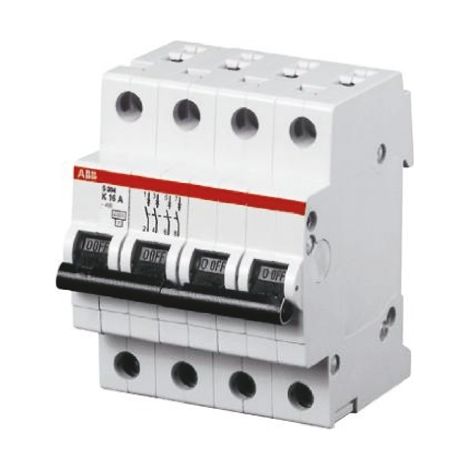 disjoncteur 4 pôles - abb s204 - 40a - courbe d - bornes à vis - 10ka - abb 2cds254001r0401