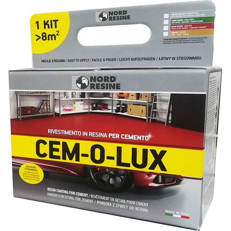 Nord resine - cem-o-lux kg.2,5 grigio finestra ( a+b )
