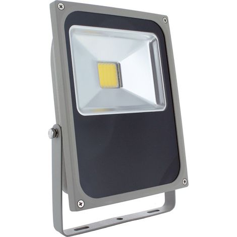 TrAdE Shop Traesio - Faro Led Slim Faretto Pro Alta Luminosita Luce Calda Freddo 10w Per Esterno Ip65 - -Bianco Caldo -
