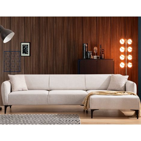 Ecksofa rechts Belissimo Off White (1/5)