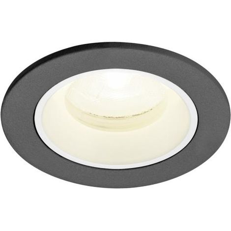 Spot encastré NUMINOS® XS intérieur 4000 K 20° IP20 rond noir / blanc - SLV - 1009308