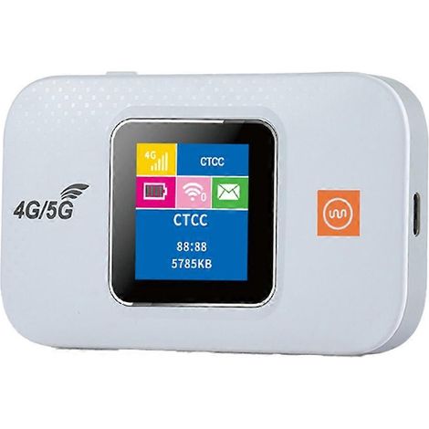 E5577 4G LTE Mobiler WLAN-Router – Drahtloser Internetzugangspunkt, 3000-mAh-Akku, LCD-Bildschirm, Hochgeschwindigkeits-MiFi (1/5)