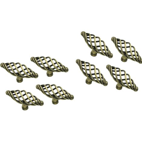 Set mit 8 Schrankgriffen im Vogelkäfig-Stil für Schränke, Kommoden, Schubladen, Kleiderschränke, Bücherregale, Beschläge