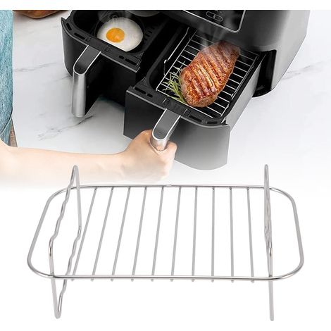 Convient aux accessoires de la friteuse à air NINJA FOOD 8QT à double cuve et double panier, y compris une grille à viande. (1/5)