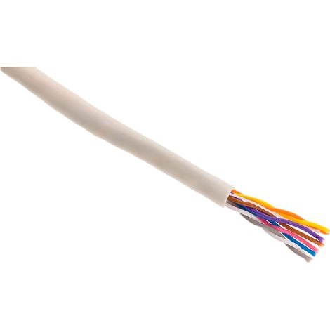Zenitech – Câble rigide multimédia 4 paires 0,6mm² – 15m – Pour appareils mobiles légers et électroménagers – Installation intérieure sécurisée