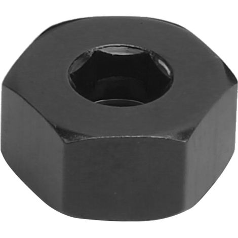4 pièces adaptateur hexagonal 5-12mm pour moyeu de roue WPL D12, accessoire camion RC 1/10, noir (1/5)