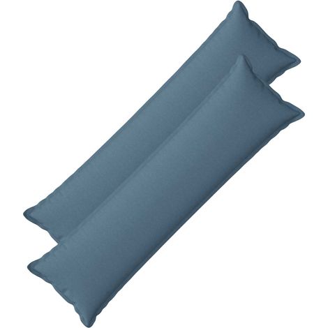 vidaXL Cushion with Pillow HOUTEN 2 pcs Jeans Blue Faux Linen (1/5)