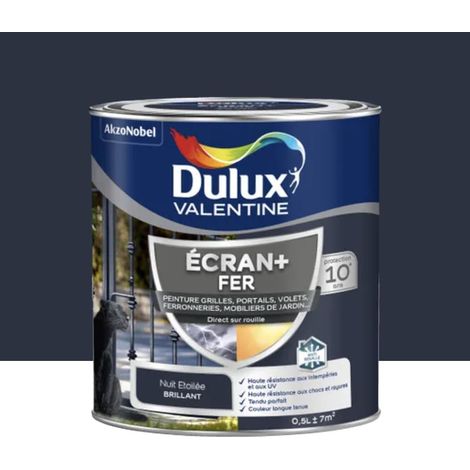 Peinture DULUX VALENTINE Ecran+ Fer Nuit étoilée 0,5 L (1/4)