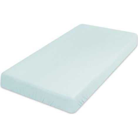 Lenzuolo con angoli in mussola 90x200x25, mint33, matex (1/5)