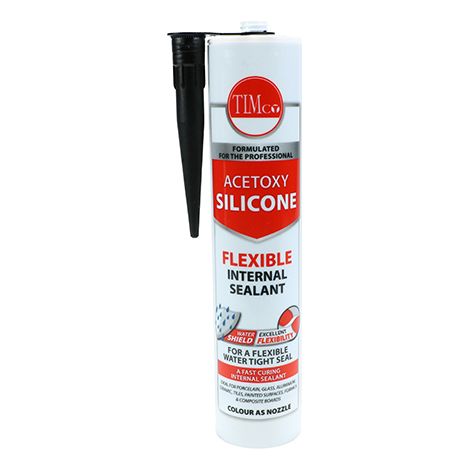TIMCO Acetoxy Silicone Sealant Black - 300ml