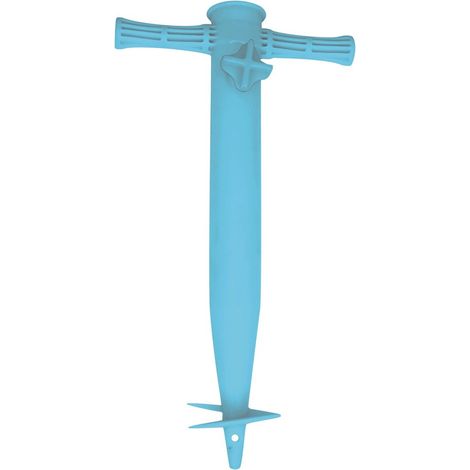 Blauer Regenschirmhalter