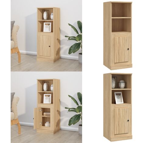 Buffet haut chêne sonoma 36x35,5x103,5 cm bois d'ingénierie - Buffet Design Moderne - Meuble Rangement Cuisine - Buffet En Bois Massif - Buffet Chic - Buffet Salon - Home & Living (1/5)