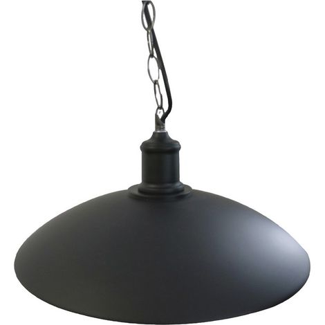 Lámpara Colgante Estilo Industrial con Tulipa Negra de Metal