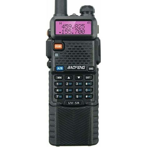 UV-5R 8W Walkie Talkie with 3800 mAh Battery, FM Radio, High-Power Dual-Band 128-Channel Transceiver (2-Pack) h-AquaForge