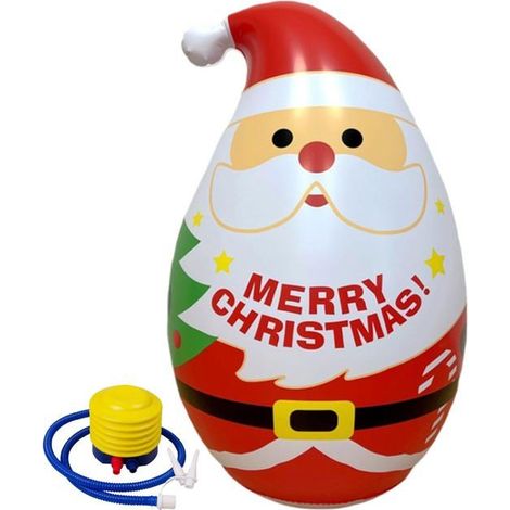 Père Noël gonflable - Décoration d'extérieur - Figurine gonflable de Noël (1/5)